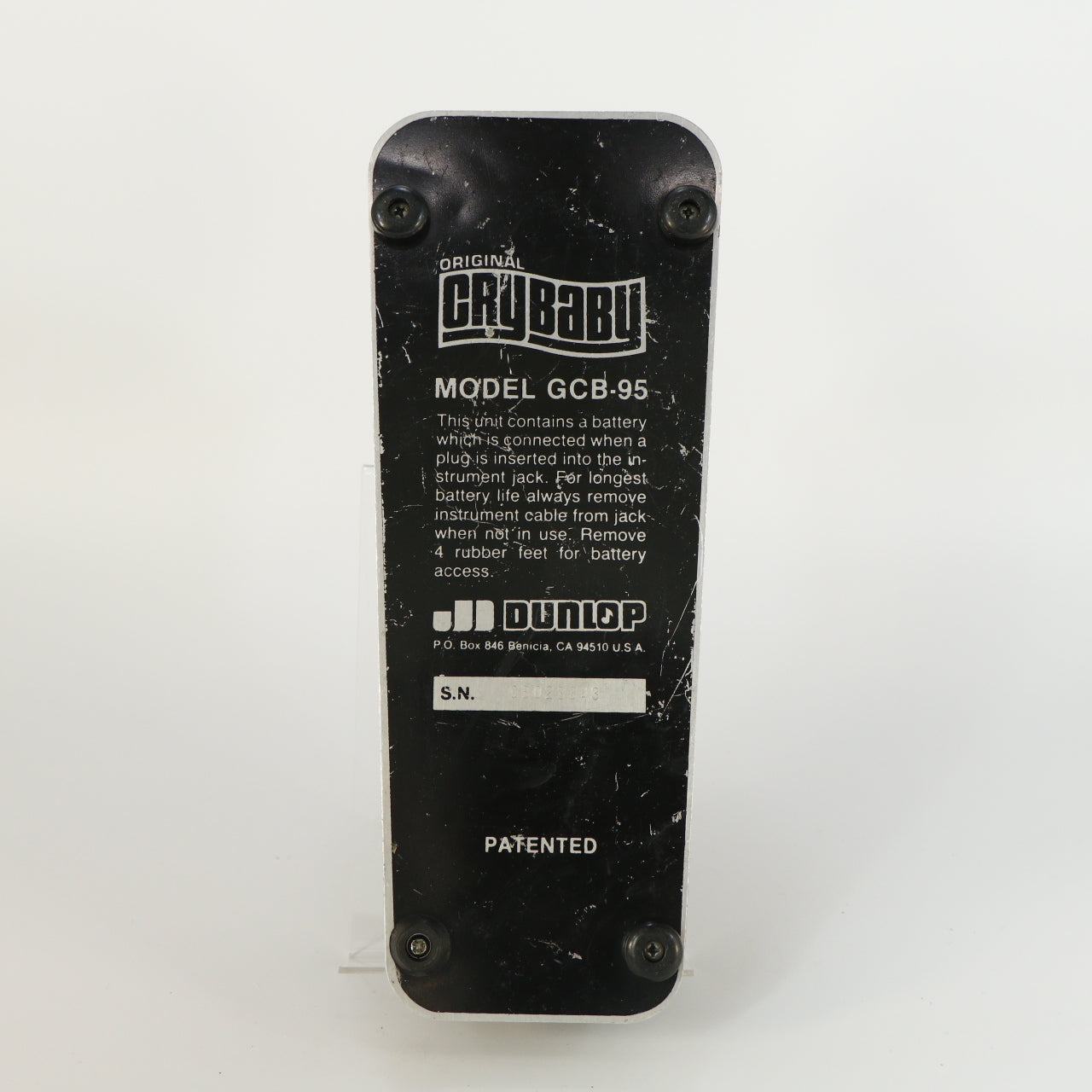 Dunlop GCB-95 Original CryBaby Wah (vintage, stack of dime inductor, s/n CB023343)