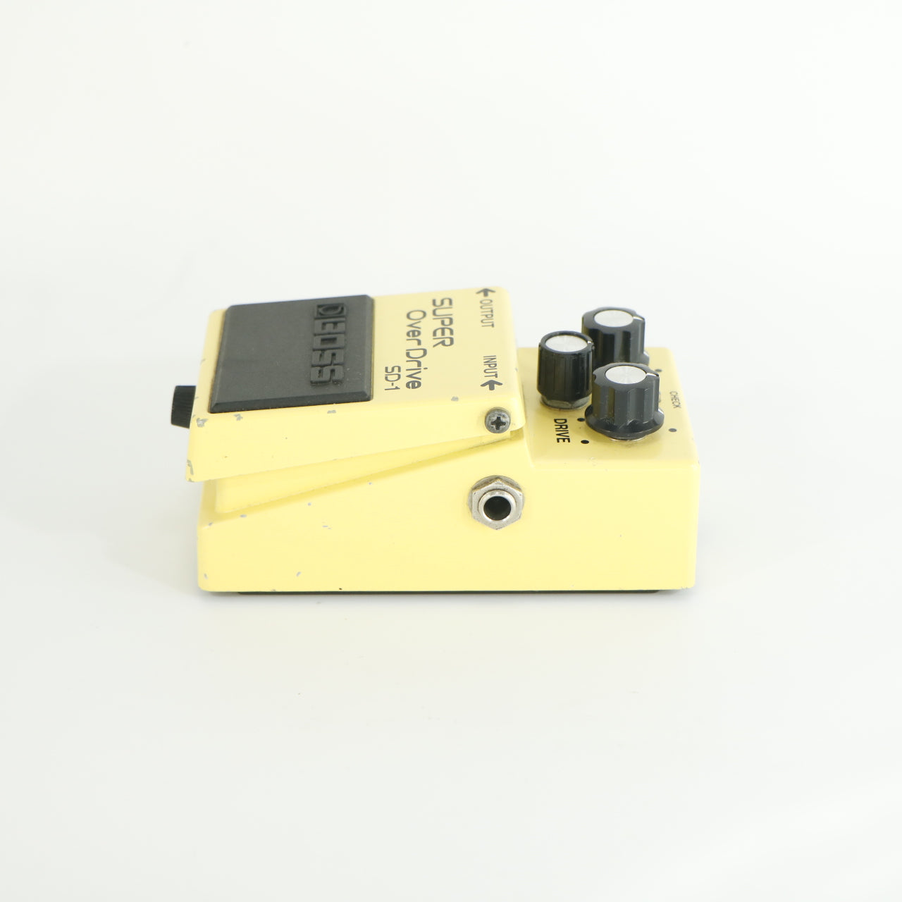 Boss SD-1 Super Overdrive (modded naar studiokwaliteit, s/n DB92361, Black Label, Made in Taiwan)