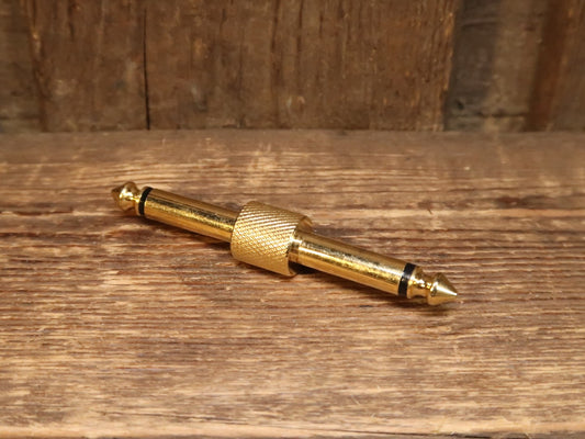 Jack jack 1/4 inch / 6.35 mm effect connector coupler