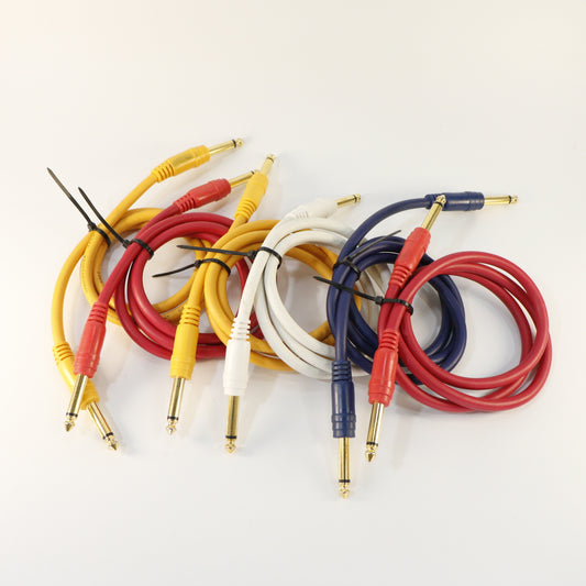 Patch kabel haaks (gouden plug, lang, minimum 30 cm)