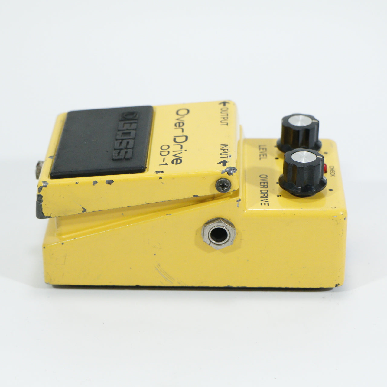 Boss OD-1 Over Drive, silver screw, long dash, overdrive (s/n 8900, Vintage, Black Label, Made in Japan)