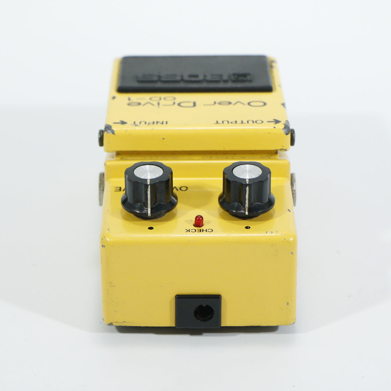 Boss OD-1 Over Drive, silver screw, long dash, overdrive (s/n 8900, Vintage, Black Label, Made in Japan)