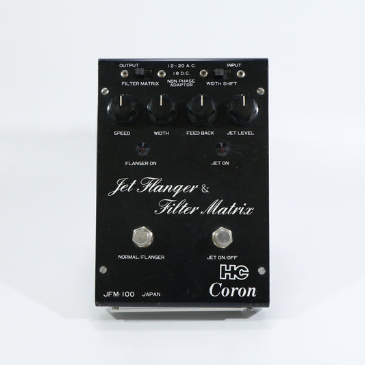 Coron JFM-100 Jet Flanger & Filter Matrix Analog BBD (Reticon SAD1024, Vintage, Made in Japan)