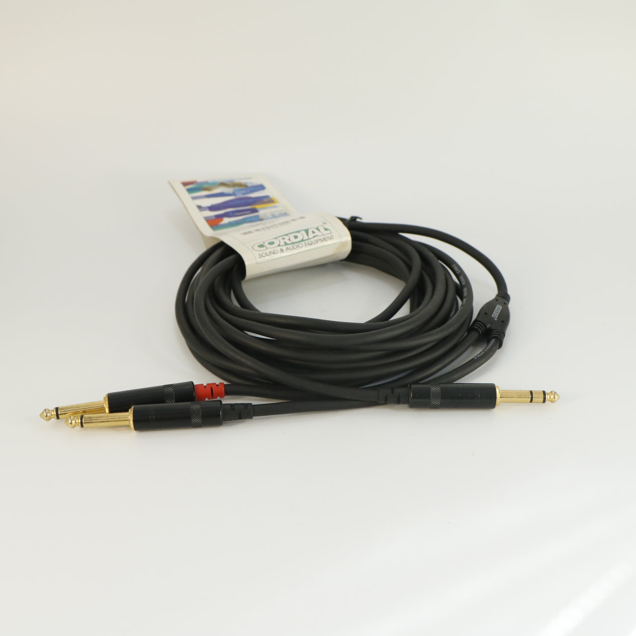 Cordial CFY 6 VPP TRS naar 2x jack, stereo naar mono Y-adapter kabel