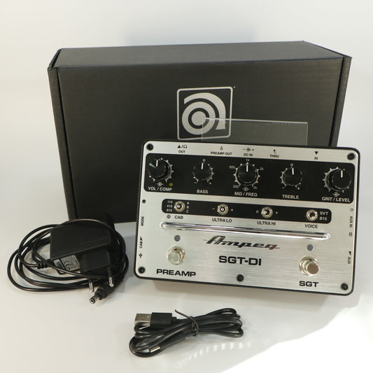 Ampeg SGT-DI Bass Preamp / DI (incl. Adapter)