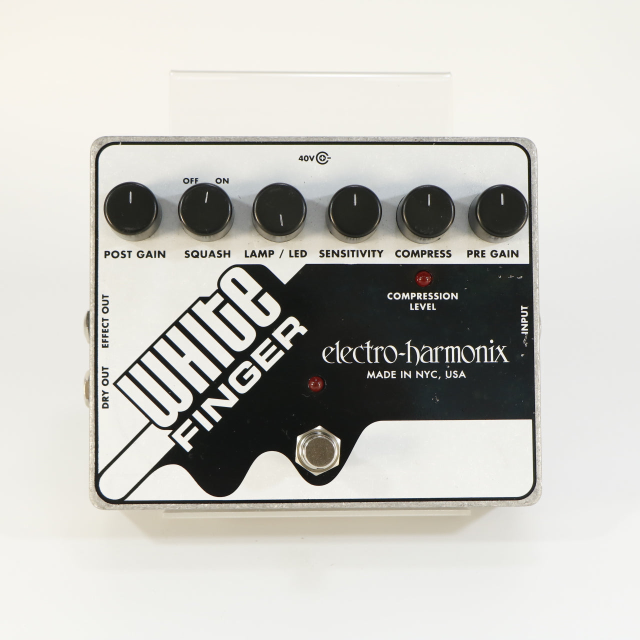 Electro-Harmonix White Finger XO Compressor (with 40V EU Plug Adapter)