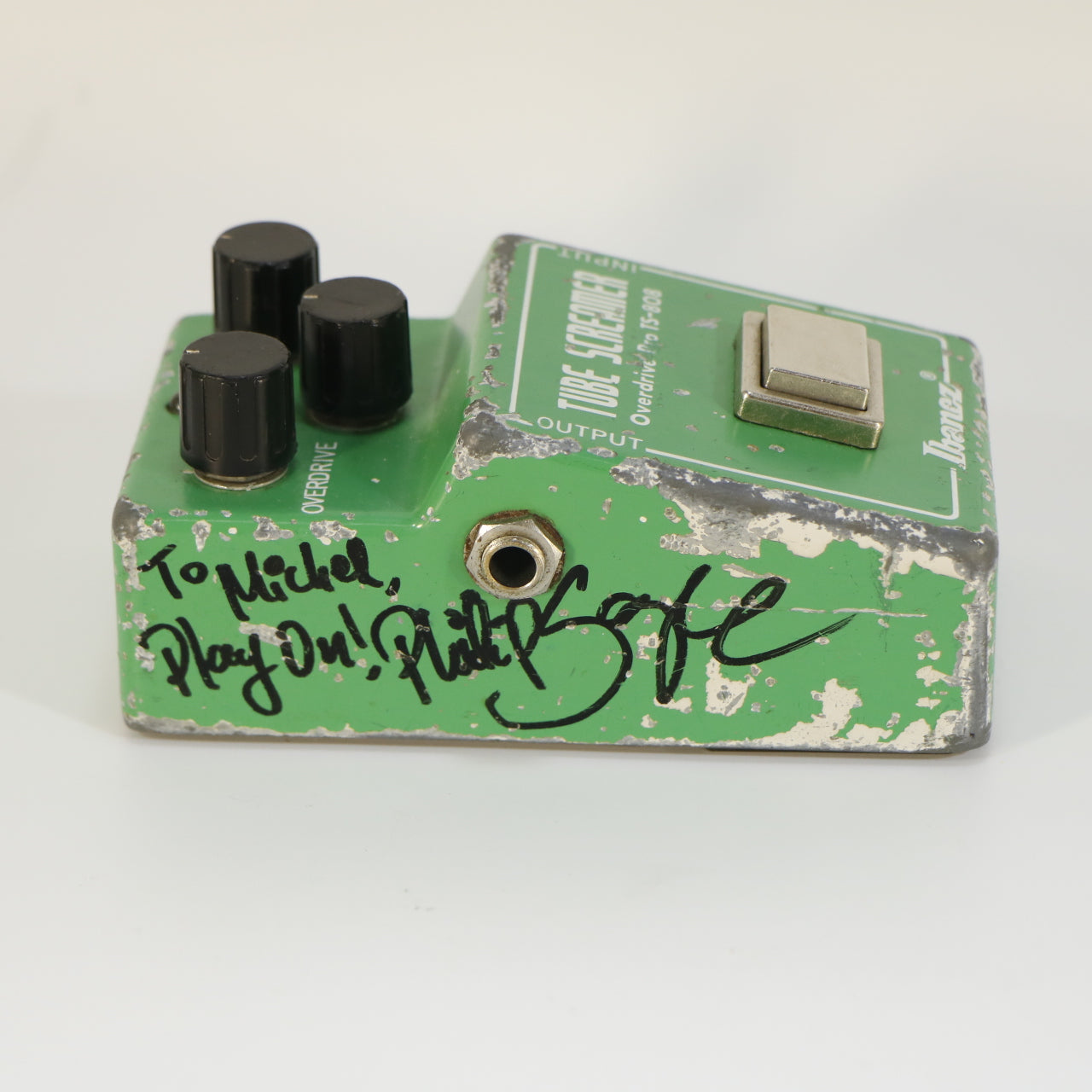 Ibanez TS-808 Tube Screamer Overdrive Signed by Philip Sayce (s/n 120404, Vintage All Original 1980, Made in Japan)