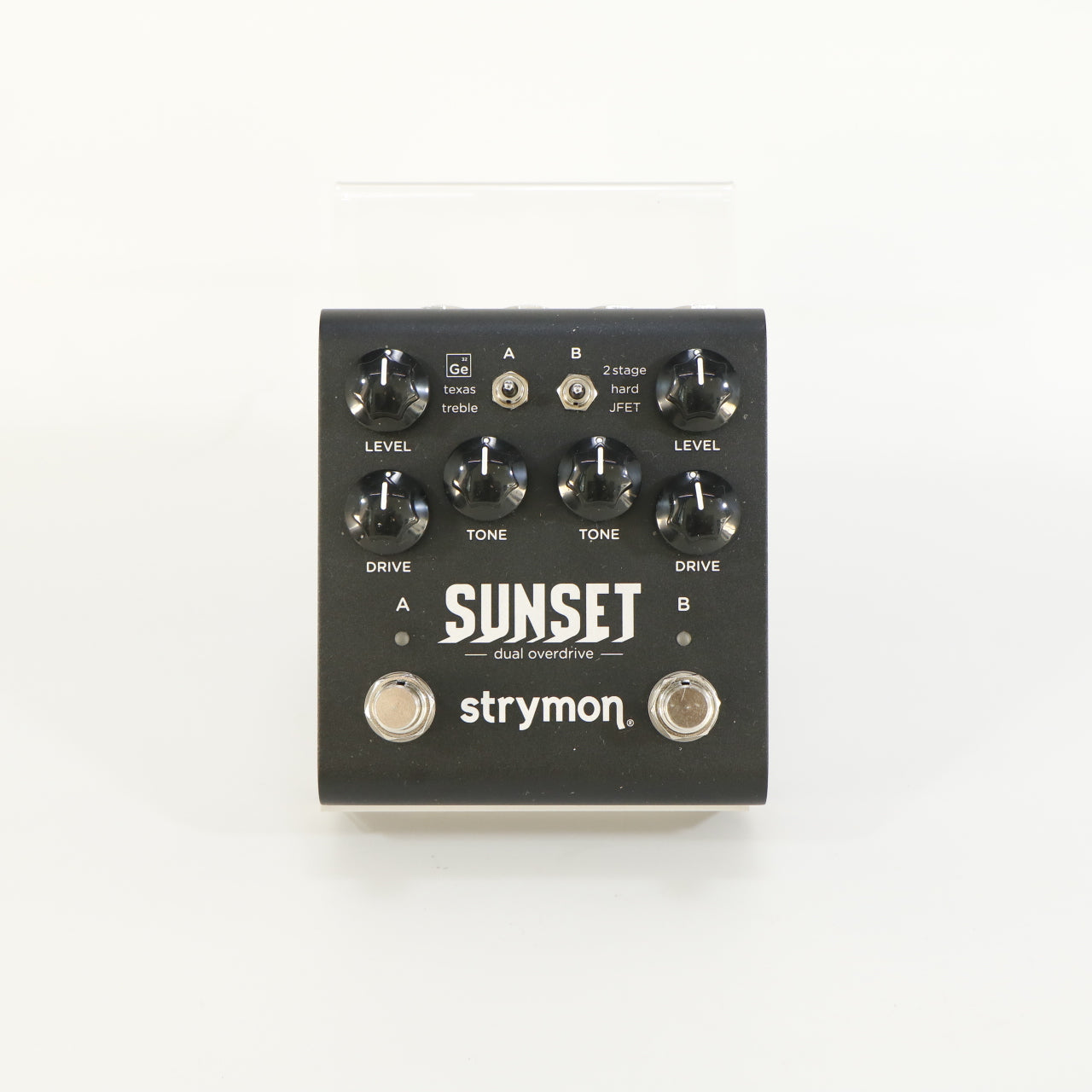 Strymon Sunset Dual Overdrive (s/n S21-83461, Limited Edition Midnight Black Version, incl. doos en adapter)