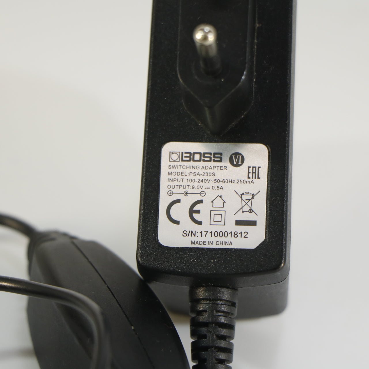 Boss PSA-230S 9V 500mA Power Adapter