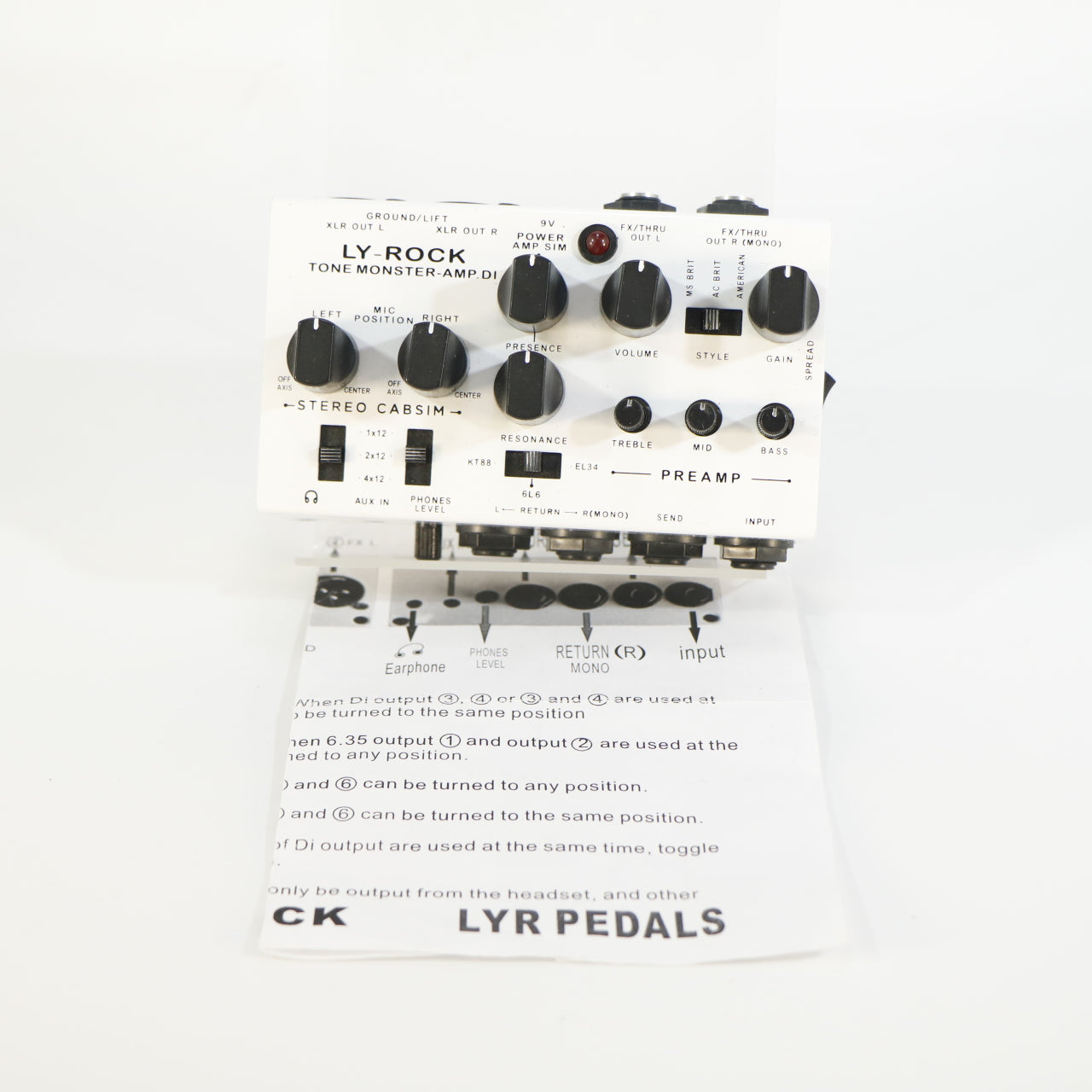 Ly-Rock Tone Monster-Amp DI (DSM Humboldt Simplifier Clone incl. handleiding)