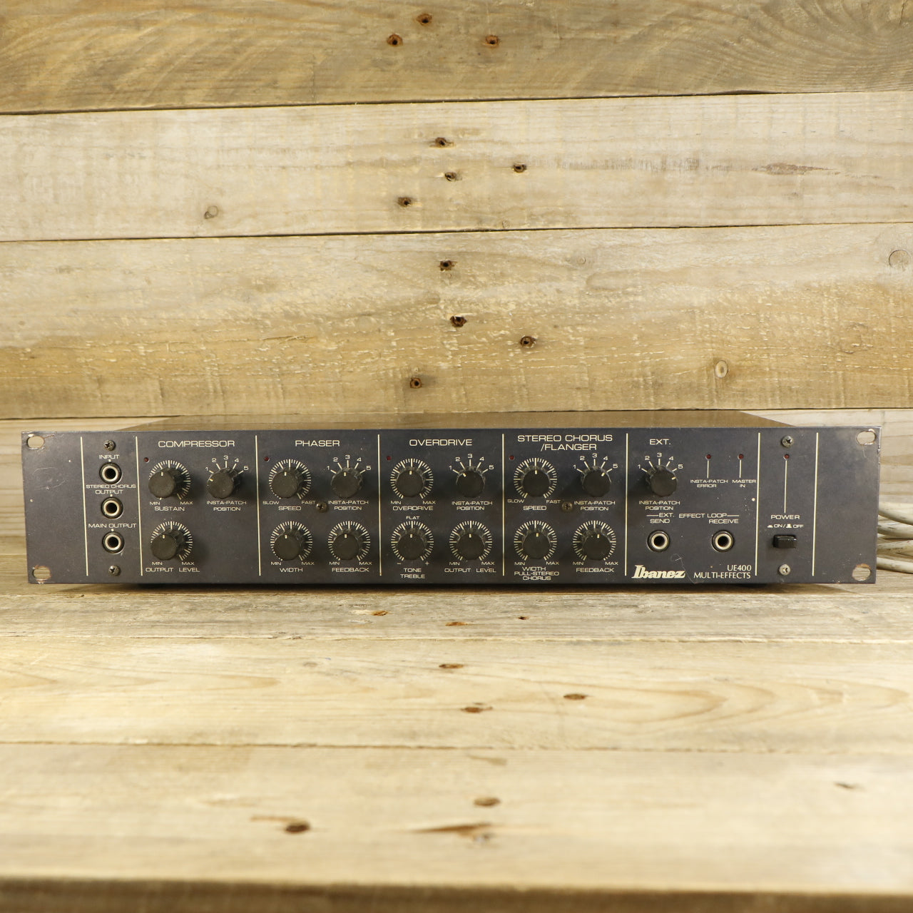 Ibanez UE400 Multi-Effects Rare Overdrive TS808 Version incl. Footswitch (s/n 300209, Vintage, Made in Japan)