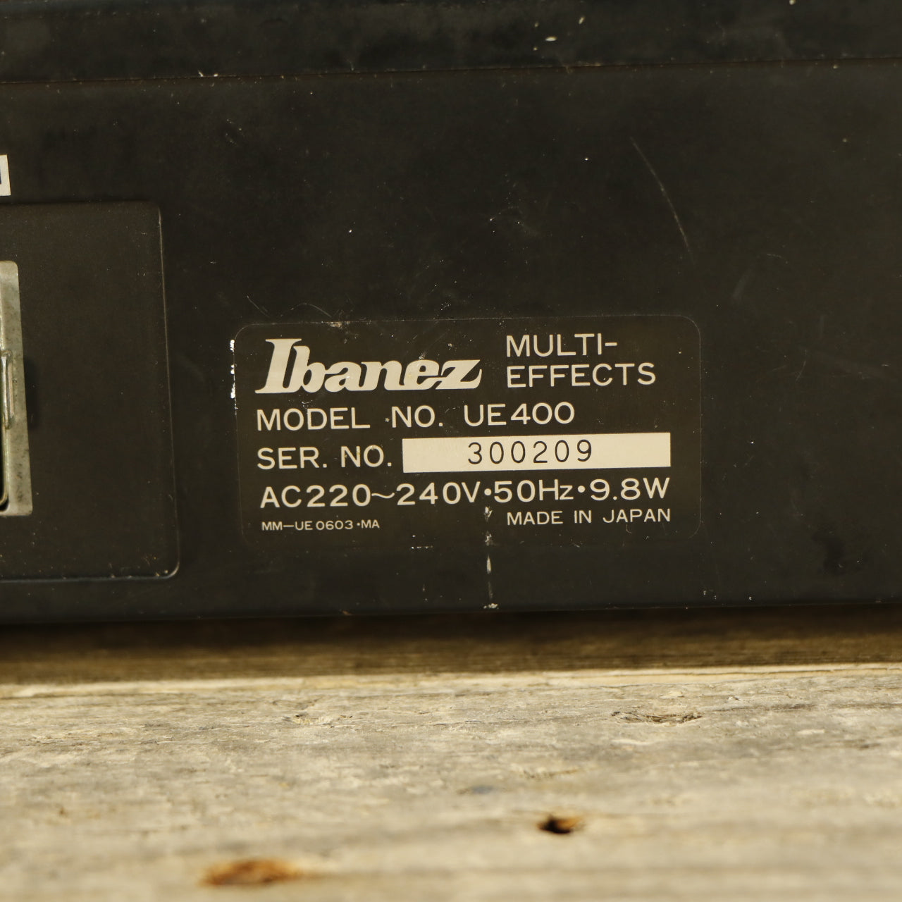 Ibanez UE400 Multi-Effects Rare Overdrive TS808 Version incl. Footswitch (s/n 300209, Vintage, Made in Japan)