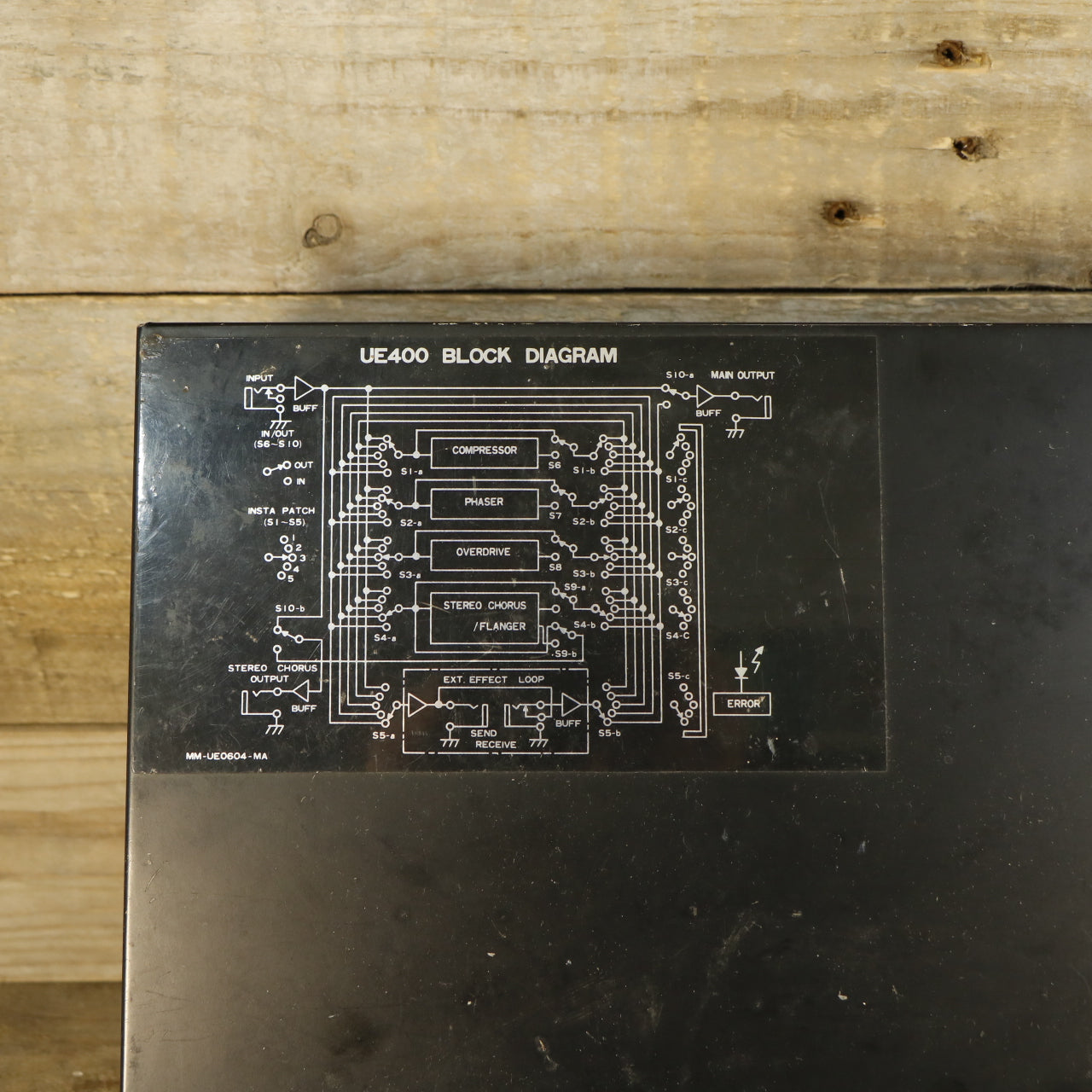 Ibanez UE400 Multi-Effects Rare Overdrive TS808 Version incl. Footswitch (s/n 300209, Vintage, Made in Japan)