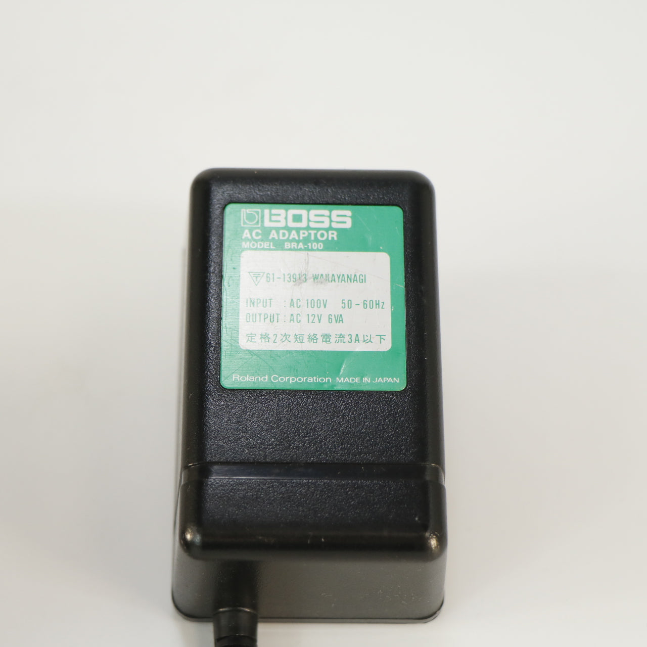 Boss BRA-100 Power Supply 12V AC (USA / Japan stekker, Made in Japan)