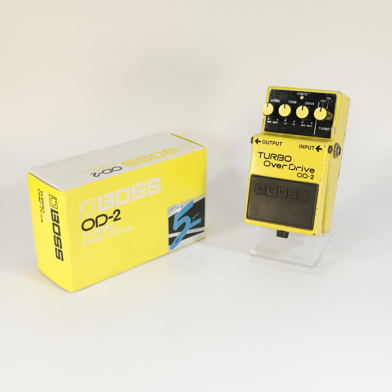 Boss OD-2 Turbo overdrive modded studio quality (made in Taiwan, black label, s/n CA95707)