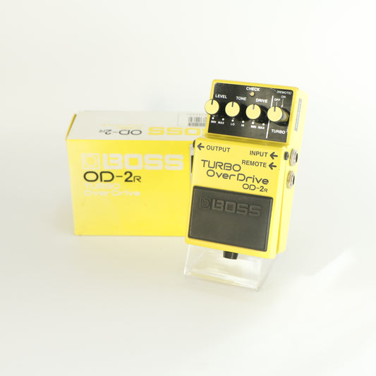 Boss OD-2r Turbo Overdrive (modded naar studio kwaliteit, s/n ZG62018, Silver Label, Made in Taiwan)