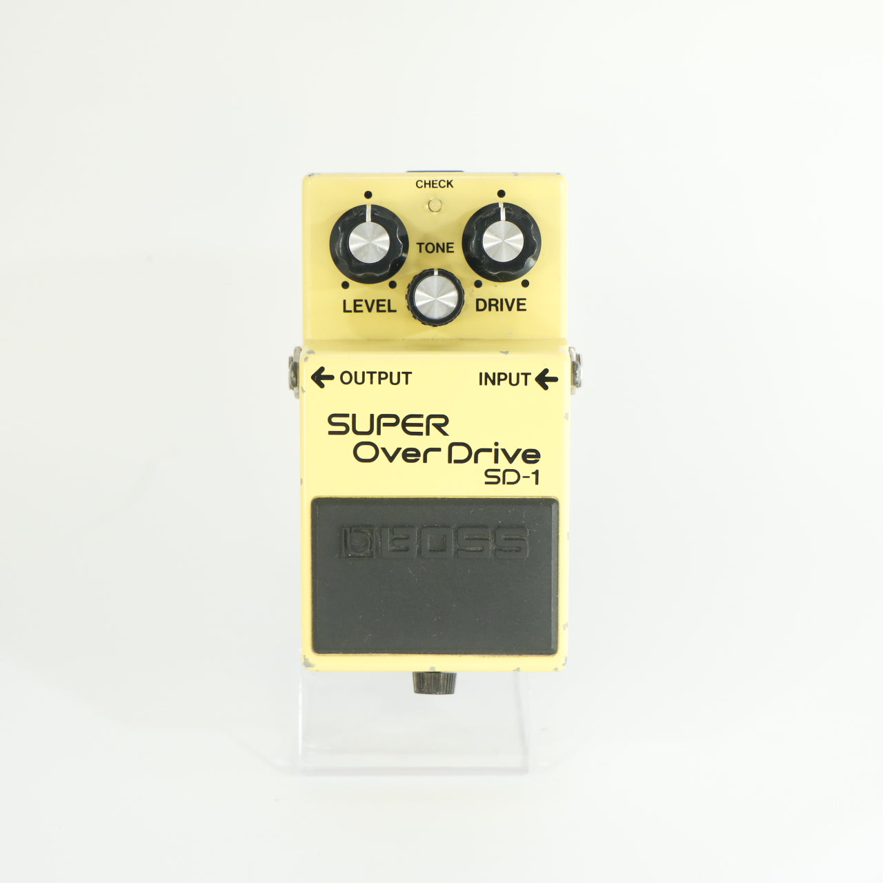 Boss SD-1 Super Overdrive (modded naar studiokwaliteit, s/n DB92361, Black Label, Made in Taiwan)