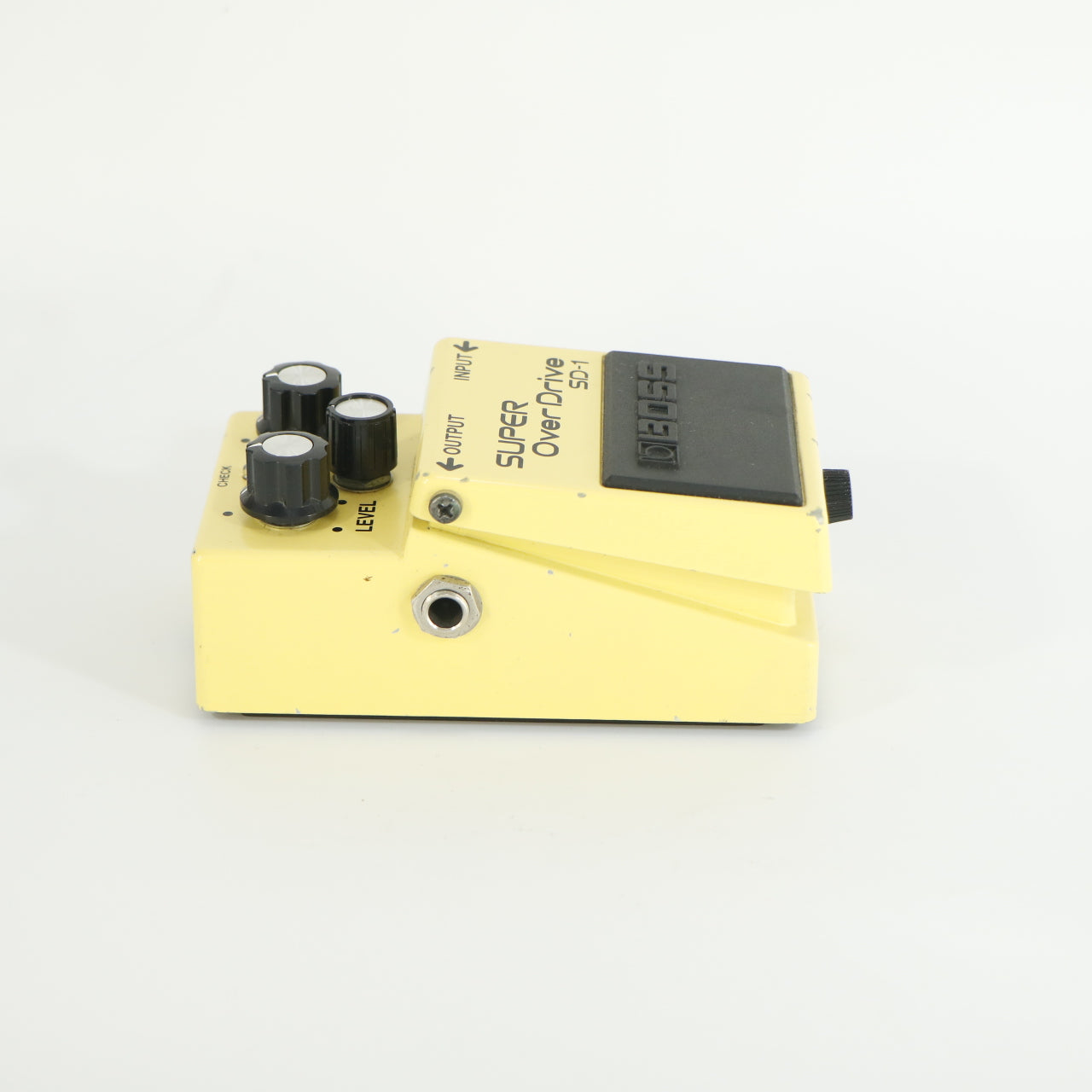 Boss SD-1 Super Overdrive (modded naar studiokwaliteit, s/n DB92361, Black Label, Made in Taiwan)