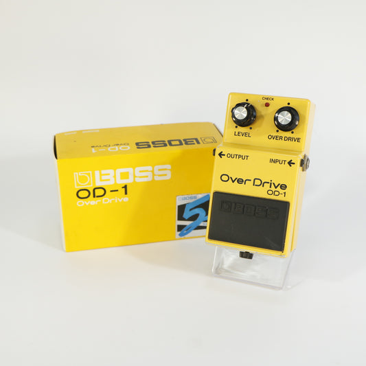 Boss OD-1 Overdrive (s/n 921969, Vintage JRC4558D Chip, Made in Japan, Incl. Box and Manual)