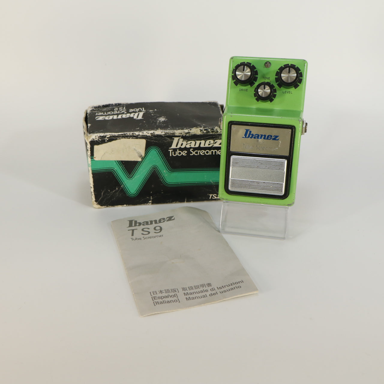 Ibanez TS9 Tube Screamer Overdrive (s/n 265550, Vintage, Originele JRC4558D-Chip, Gemaakt in Japan, Incl. Doos en Handleiding)