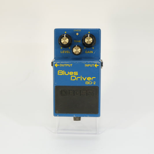 Boss BD-2 Blues Driver Overdrive (Modded Studio Quality, Silver Label, Made in Taiwan)