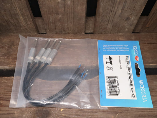 4x mono jack cables om te solderen