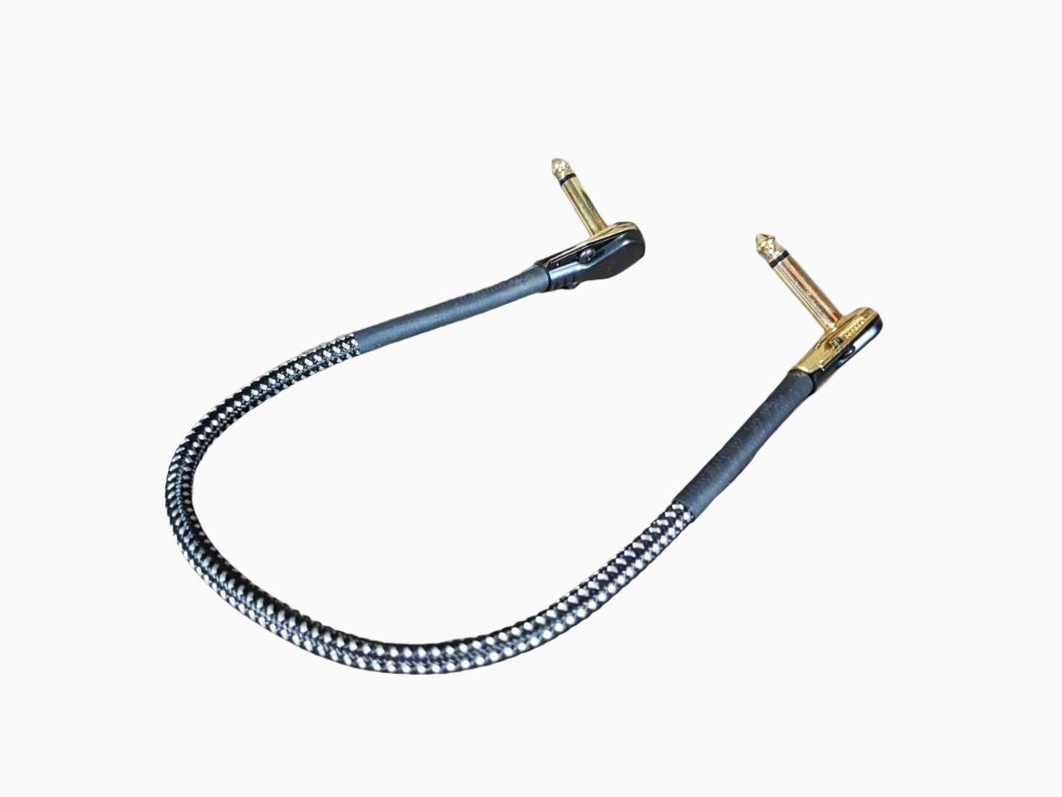 Patch cable 30 cm (plat, gouden connector)
